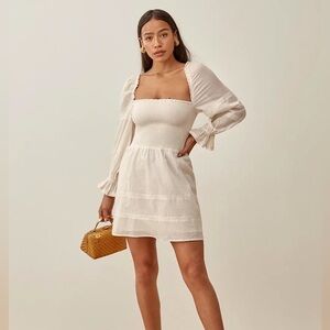 Reformation Cream Dunes Dress NWT